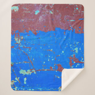 Manta Sherpa Fondo abstracto, colorido de acero oxidado textu