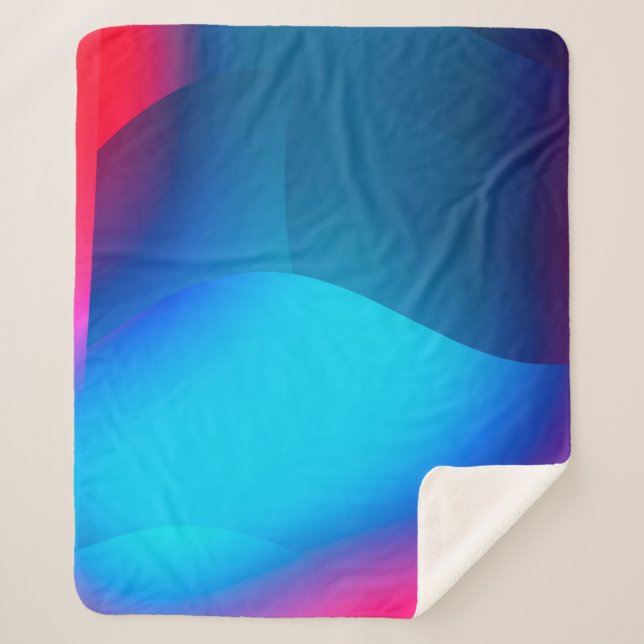 Manta Sherpa Fondo abstracto con gradiente colorido. Vibran (Anverso)