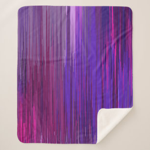 Manta Sherpa Fondo abstracto con línea vertical morada fina