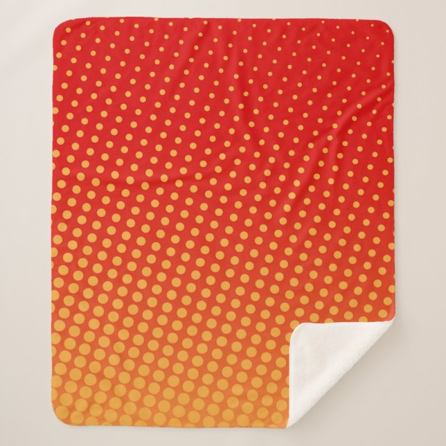 Manta Sherpa Fondo colorido del arte pop1960, abstracto, arte,  (Anverso)