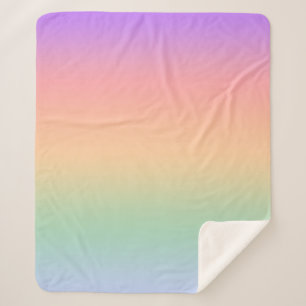 Manta Sherpa Fondo de degradado de color arco iris