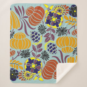 Manta Sherpa fondo de diseño floral