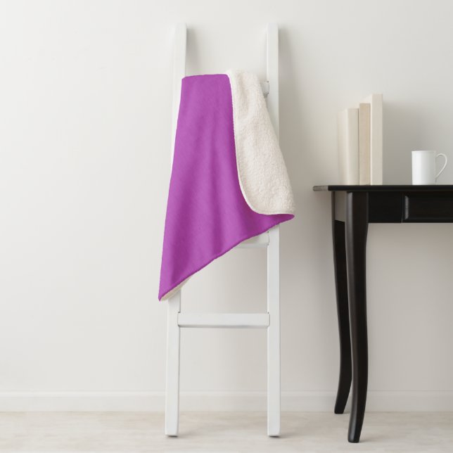 Manta Sherpa Fondo de lavanda visual tranquilo y simple con tex (In situ)