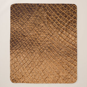 Manta Sherpa Fondo de textura ondulada cuero de serpiente de br