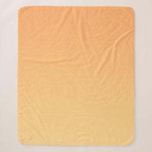 Manta Sherpa Fondo degradado de naranja y amarillo