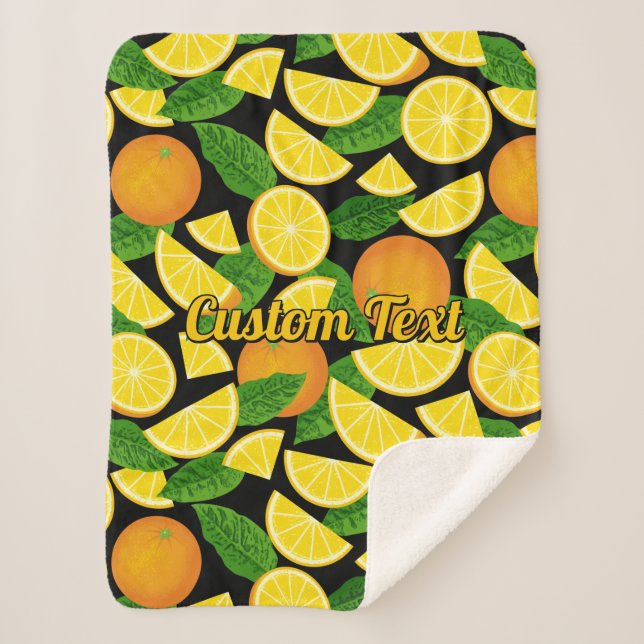 Manta Sherpa Fondo del naranja (Anverso)