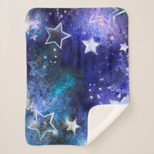 Manta Sherpa Fondo espacial con estrellas