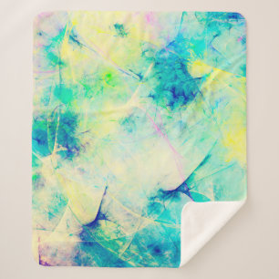 Manta Sherpa fondo fractal abstracto azul 3d representación3d, 