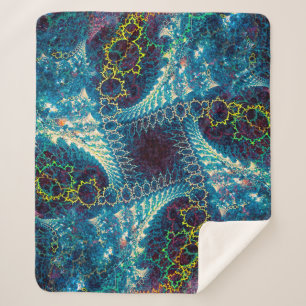 Manta Sherpa Fondo fractal abstracto - generado por computadora