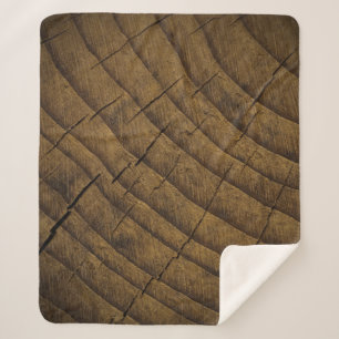 Manta Sherpa  Fondo Natural De Madera De Pino. Material crudo. 