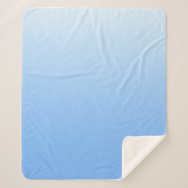 Manta Sherpa Fondo oscuro azul pálido (Anverso)
