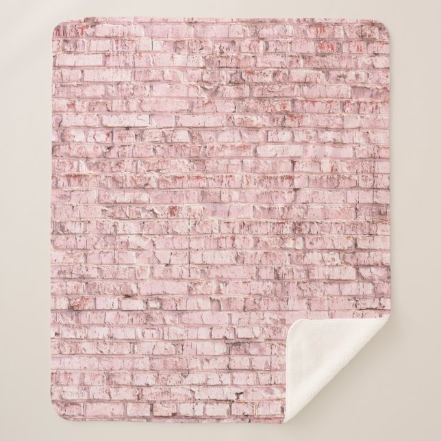 Manta Sherpa Fondo rosa abstracto insólito saturado y brillante (Anverso)