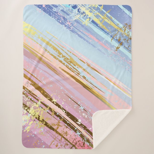 Manta Sherpa Fondo rosa texturizado (Anverso)