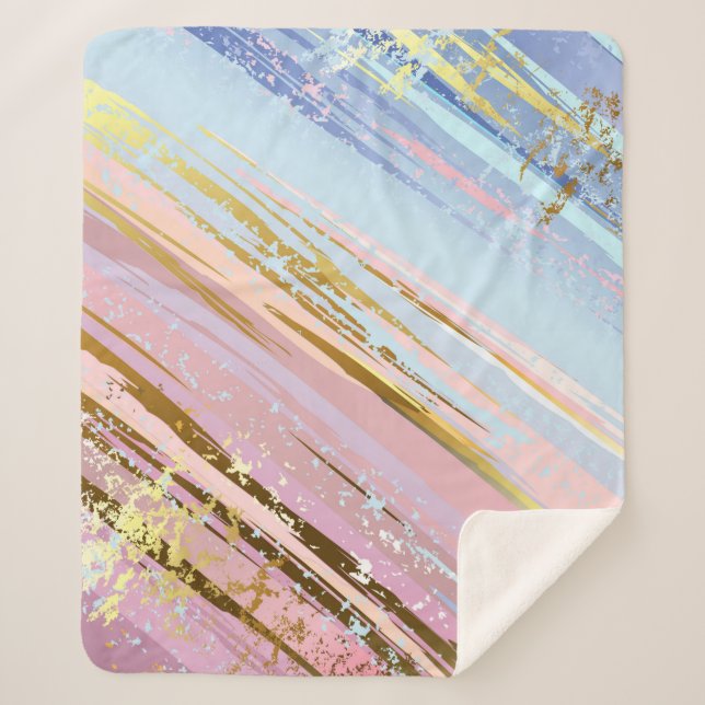 Manta Sherpa Fondo rosa texturizado (Anverso)