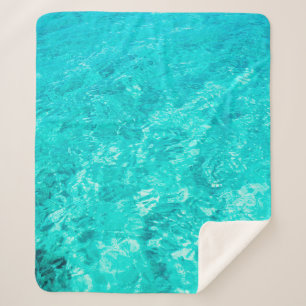 Manta Sherpa Fondo turquesa de la piscina de agua