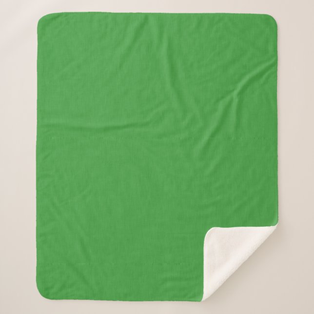 Manta Sherpa Fondo verde texturizado visual calmado y simple (Anverso)