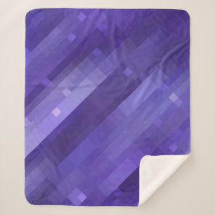 Manta Sherpa Fondo violeta de mosaico abstracto brillante con g