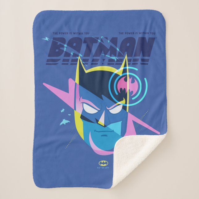 Manta Sherpa Forever Batman Light Up Head Graphic (Anverso)