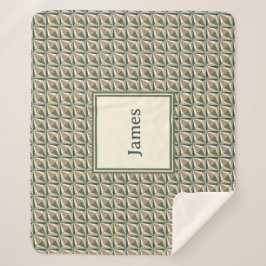 Manta Sherpa Formas para diamantes en tonos neutros