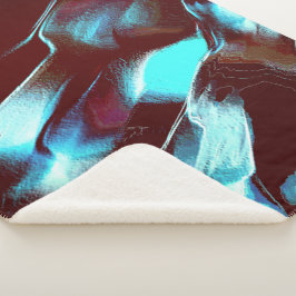 Manta Sherpa Fósil o metalizado tallado, de gradiente marrón a 