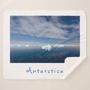Manta Sherpa Foto de hielo flotante del paisaje antártico con