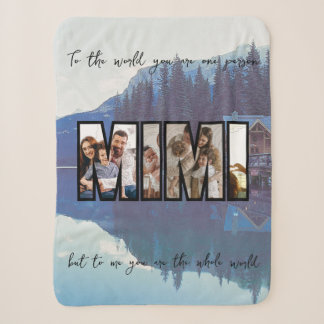Manta Sherpa Foto de la familia de Personalizados Cute