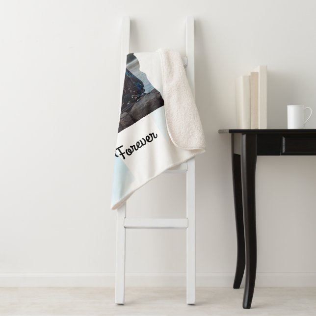 Manta Sherpa Foto de los mejores amigos por Personalizado (In situ)