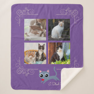 Manta Sherpa Foto de Personalizado de Corazones robados