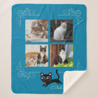 Manta Sherpa Foto de Personalizado de Corazones robados