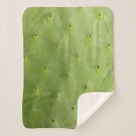 Manta Sherpa Foto verde botánica tropical del cactus