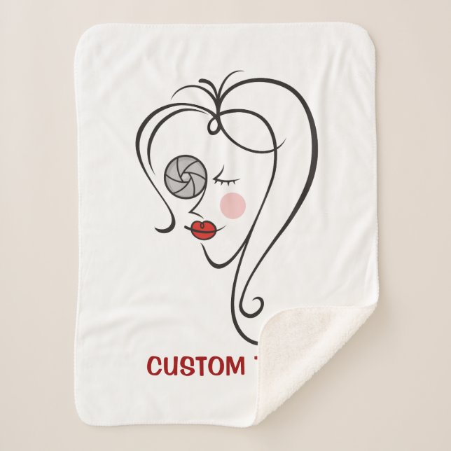 Manta Sherpa Fotógrafa femenina (Anverso)