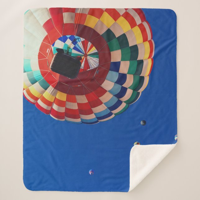 Manta Sherpa Fotografía de bajo ángulo de los globos (Anverso)