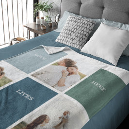 Manta Sherpa Fotografía moderna de la escuela familiar | Amar a