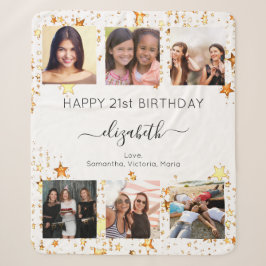 Manta Sherpa Fotomontaje de fotos de personalizados de cumpleañ