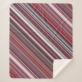 Manta Sherpa Frambuesa silvestre roja, rosa y borgoñona