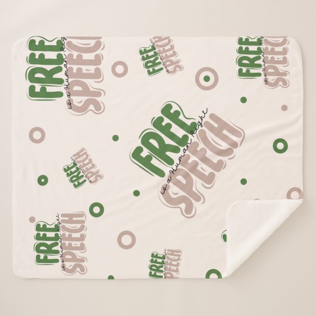 Manta Sherpa Free Speech Is a Human Right (Anverso (horizontal))