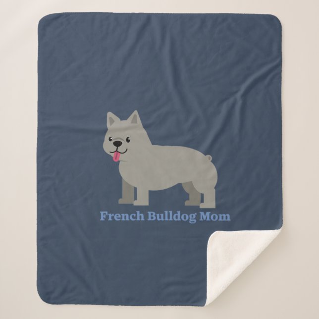 Manta Sherpa French Bulldog Mom (Anverso)
