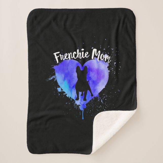 Manta Sherpa Frenchie Mom Bulldog French Dog Mom Fur Mama (Anverso)