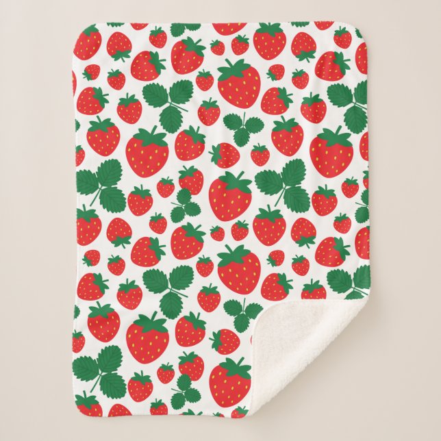 Manta Sherpa Fresas (Anverso)