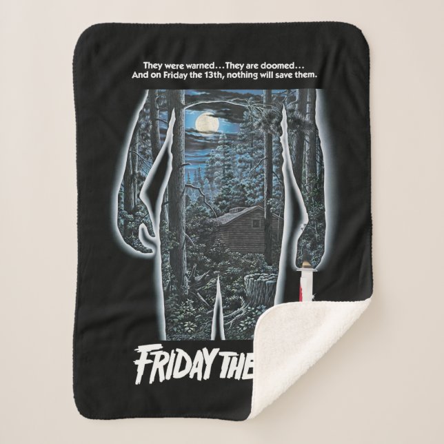 Manta Sherpa Friday the 13th | Silhouette Camp Theatrical Art (Anverso)