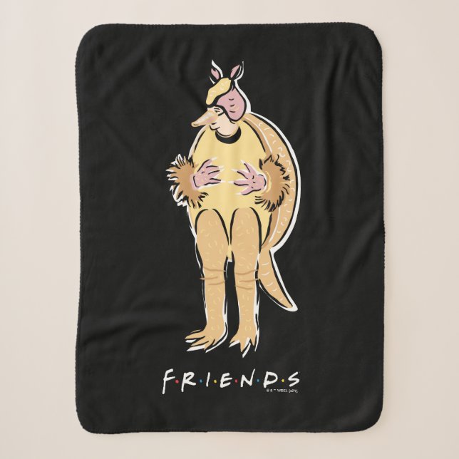 Manta Sherpa FRIENDS™ | Armadillo Navideño (Anverso)