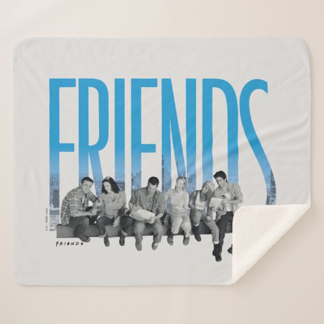 Manta Sherpa FRIENDS™ | La Pandilla (Anverso (horizontal))