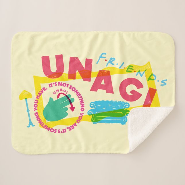 Manta Sherpa FRIENDS™ Unagi (Anverso (horizontal))