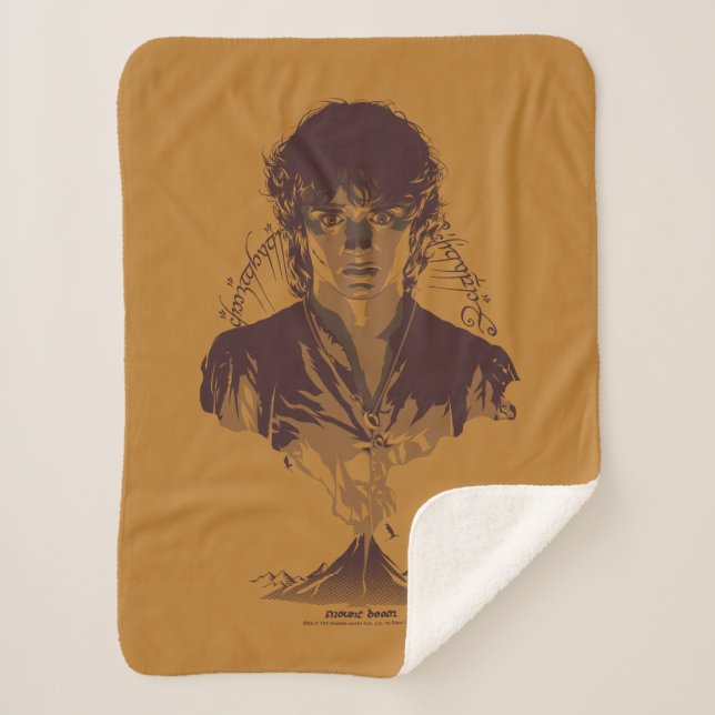 Manta Sherpa FRODO™ MOUNT DOOM™ Tengwar Inscription Graphic (Anverso)