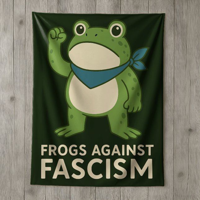 Manta Sherpa Frogs Against Fascism Portland Frog Protest (Subido por el creador)