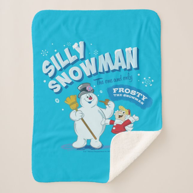 Manta Sherpa Frosty the Snowman™ | "Silly Snowman" (Anverso)