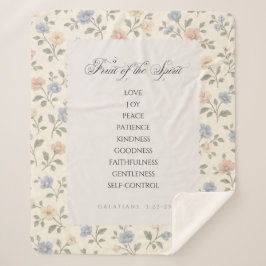 Manta Sherpa Fruit of the Spirit Galatians 5:22–23 Bible Verse 