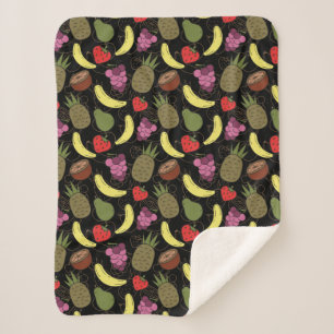 Manta Sherpa Fruit seamless pattern   Fruit surface pattern 51