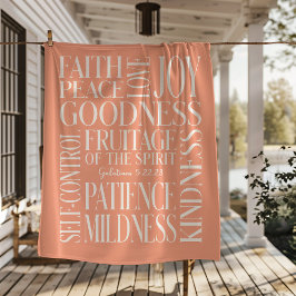 Manta Sherpa Fruitage of the Spirit Galatians 5 Sherpa Blanket