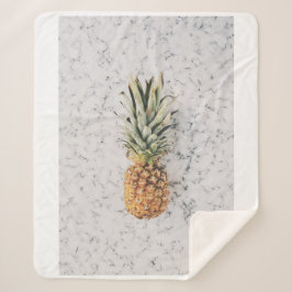 Manta Sherpa Fruta de la piña